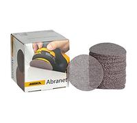 Mirka Discos lijado Abranet Ø 77 mm cierre adhesivo grano P240 50 uds | Discos de lijado malla Abranet cierre adhesivo grano P240 ideal para madera masilla barniz plástico 50 uds
