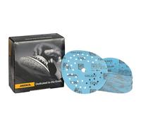 Mirka Galaxy Multifit - Papel de lija de 5 pulgadas (125 mm), grano 1200, 50 discos/paquete, abrasivo de alta calidad para resina epoxi, madera, metal, sin obstrucciones, tecnología de autoafilado