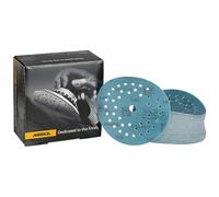 Mirka Papel de lija Galaxy 125 mm grano 100 cierre adhesivo 50 uds para resina epoxi y madera