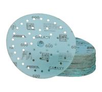 Mirka Galaxy papel de lija epoxi 150mm cierre adhesivo grano 600 para el lijado de resina epoxi, madera, epoxi, rivertable / 50 uds. discos de lijado