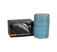 Mirka Papel de lija Galaxy de 6 pulgadas, grano 120, 100 discos/rollo de enlaces, PSA autoadhesivo, abrasivo de alta calidad para resina epoxi, madera, metal, tecnología de autoafilado, sin