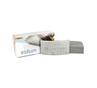 Mirka papel de lija Iridium 93x180mm cierre adhesivo 45 agujeros | Papel de lija premium con cierre adhesivo ideal para lacas masillas imprimación madera acero y plásticos uso profesional