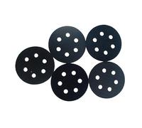Mirka Protector almohadilla Ø 77 mm 6 agujeros 5 piezas cierre adhesivo | Protección para discos de lijado con cierre adhesivo compatible con lijadoras y pulidoras para madera y fibra de vidrio