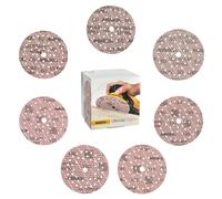 Mirka Ultimax Ligno Discos abrasivos Ø 150 mm con cierre adhesivo/Pack surtido con 10 discos de cada grano P40, P60, P80, P120, P150, P180, P320 / 70 uds/Para lijadoras excéntricas Ø 150 mm