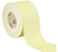 Mirka Yellow Rollo de papel de lija / 93mm x 50m / P240 / lijado de madera dura, madera blanda, pintura, masilla, plástico / 1 rollo