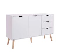 Miroytengo Aparador Salón Fiano en color blanco de estilo nórdico 120x75x39 cm