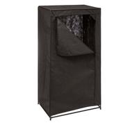Miroytengo Armario Auxiliar De Tela Con Barra Colgadora Color Negro 149x70 cm Black