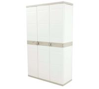 Plastiken Armario Titanium 3 puertas, plástico beige 105x44x176 cm