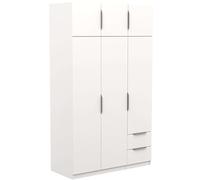 Miroytengo Armario Ghost Grande 6 Puertas y 2 Cajones Color Blanco Mate 203x119 cm