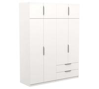 Miroytengo Armario para Dormitorio Ghost en Color Blanco con o sin Espejo Varias Medidas Without mirror - 157x203x51 cm without mirror 157x203x51cm