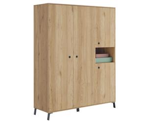 Miroytengo Armario Grande Estilo Industrial Clim 4 Puertas 150x200cm Light wood 376.05