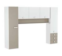 Miroytengo Armario Juvenil Puente Tidy Habitación Infantil 304x203cm White -