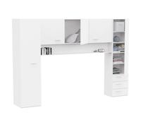 Miroytengo Armario Juvenil Puente Tidy Habitación Infantil Blanco Mate 304x203 cm White - 496.8