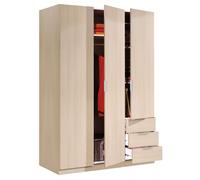 Miroytengo Armario para Dormitorio Andy en Vasrios Colores de 121x52x180 cm Light oak