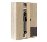 Miroytengo Armario para Dormitorio Andy en Vasrios Colores de 121x52x180 cm Light oak / brown