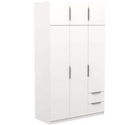 Miroytengo Armario para Dormitorio Ghost en Color Blanco con o sin Espejo Varias Medidas Without mirror - 119x203x51 cm without mirror 119x203x51cm