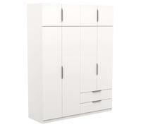 Miroytengo Armario para Dormitorio Ghost en Color Blanco con o sin Espejo Varias Medidas Without mirror - 157x203x51 cm without mirror 157x203x51cm