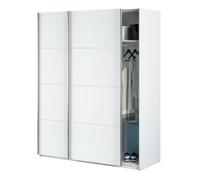 Miroytengo Armario ropero 2 puertas Correderas color Blanco artik Dormitorio Habitación Matrimonio Juvenil 200x150x60 cm White - 476.1