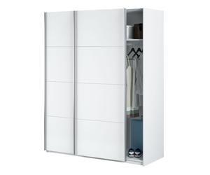 Miroytengo Armario ropero 2 puertas Correderas color Blanco artik Dormitorio Habitación Matrimonio Juvenil 200x150x60 cm White - 476.1