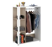 Miroytengo Armario Vestidor Modelo Boreal en Color Blanco Mate y Roble Japonés 90x79 cm White - light wood -