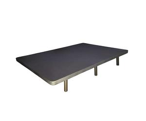 Miroytengo Base Tapizada 150x190 cm para Dormitorio 3D Estilo Contemporáneo en Color Gris Antracita con 5 Refuerzos Trasversales (con 6 Patas)