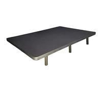 Miroytengo Base Tapizada Gris Marengo 5 Refuerzos Transversales 6cm (90x190 cm) Sin Patas