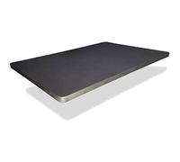 Miroytengo Base Tapizada Gris Marengo 5 Refuerzos Transversales, Tubo 40x30 mm, Tejido 3D Transpirable, 6cm Grosor (105x190, Sin Patas)