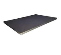 Miroytengo Base Tapizada Gris Marengo 5 Refuerzos Transversales, Tubo 40x30 mm, Tejido 3D Transpirable, 6cm Grosor (150x190, Sin Patas)