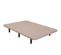 Miroytengo Base Tapizada para Dormitorio 3D Estilo Contemporáneo en Color Beige con 5 Refuerzos Trasversales 135X190 cm (CON 6 Patas)