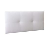 Miroytengo Cabecero Isabella Cama Individual de Polipiel Blanco 105x52