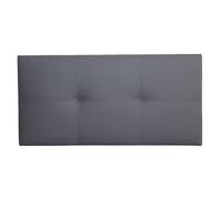 Miroytengo Cabecero Isabella Cama Individual de Polipiel Gris 105x52