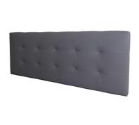 Miroytengo Cabecero Margot Cama Matrimonio de Polipiel Gris 166x62