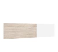 Miroytengo Cabecero New Couple cabezal cama matrimonio 150 cm dormitorio color blanco y sahara 209x53cm Blanco/ Madera -