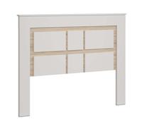 Miroytengo Cabecero Sara para Dormitorio Estilo Nórdico en Roble Sonoma y Kashmir 160 cm Blanco/ Madera -