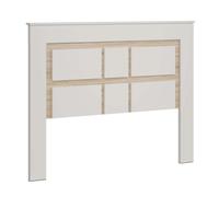 Miroytengo Cabecero Sara para Dormitorio Estilo Nórdico en Roble Sonoma y Kashmir 160 cm Blanco/ Madera -