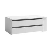 Miroytengo Cajonera Interior de Armario 2 Cajones en Blanco Mate Melamina 88x35x49 cm