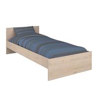 Miroytengo Cama Child Color Roble Jackson 90x190 cm Dormitorio Juvenil Moderno