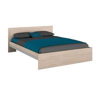 Miroytengo Cama de Matrimonio Modelo Baltic en Roble Brooklyn 135-140x190 cm
