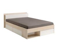 Miroytengo Cama de Matrimonio Much Acacia Blanco 135/140x190/200 CM