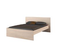 Miroytengo Cama Dormitorio Principal John Estilo Natural en Color Roble Brooklyn 135-140x190 o 160x200 cm
