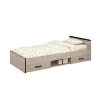 Miroytengo Cama Juvenil Village con 2 Cajones en Varios Colores 90x200 cm