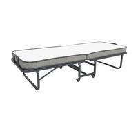 Miroytengo Cama Plegable 90x190 cm con Colchón Espuma 15 cm Plegatin Metálico con Ruedas