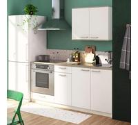 Miroytengo Cocina Modular Completa Blanco Mate y Roble