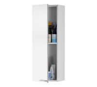 Miroytengo Columna de baño Koncept con 1 puerta en color Roble Canadian o Blanco Brillo 85x30x25 cm Blanco Brillo -