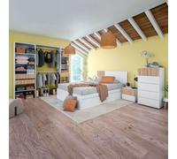 Miroytengo Dormitorio Estilo Nórdico Completo Muebles Natur y Blanco Artik White - light wood - 150x190 cm 734.85