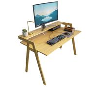 Miroytengo Escritorio Bambú Take, Mesa Ordenador, Estudio, Oficina Marrón 113x75x60 cm Brown - 102.35