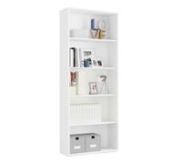 Miroytengo Estantería Alta Scaled Moderna Color Blanco 76x197x33 cm White - 217.35
