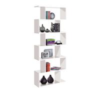 Miroytengo Estanteria Athena Alta Comedor Recibidor Decoración Color Blanco, Roble Canadian o Cemento 80x192x24 cm White