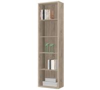 Miroytengo Estantería Librería Estrecha Scaled Color Roble Cambrian 197x52x33 cm Light wood -