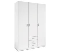 Miroytengo Exojo Armario Grande Roma Blanco 3 Cajones 3 Puertas 149x216CM